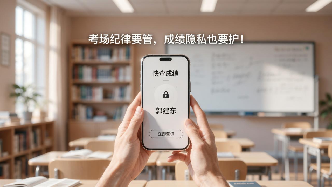 考场纪律要管，成绩隐私也要护！快查成绩一对一私密发布，查完即锁防偷看