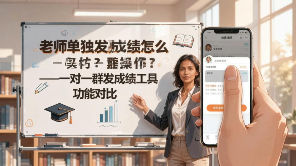 老师单独发成绩怎么操作？一对一群发成绩工具功能对比