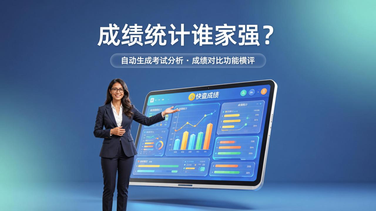 成绩统计谁家强？自动生成考试分析、成绩对比功能横评