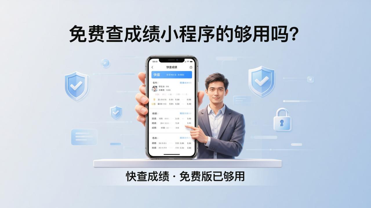 免费查成绩小程序的够用吗？免费版和收费版功能对比