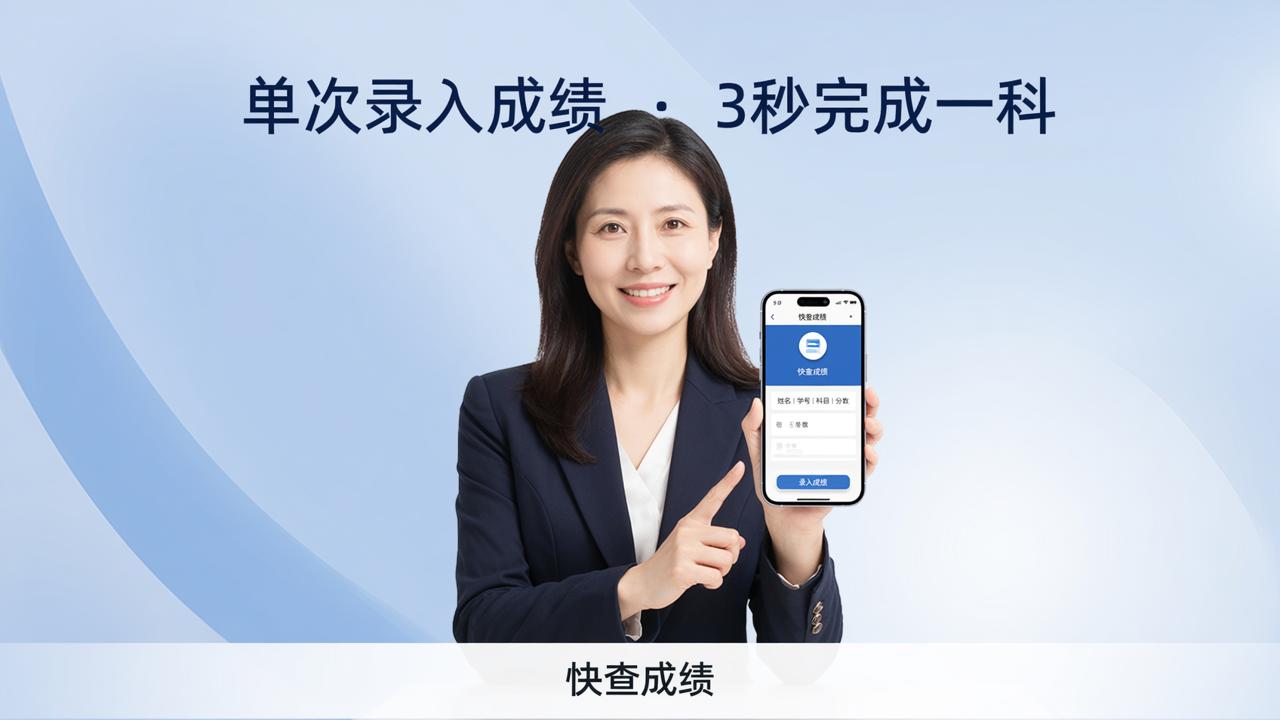 单次录入成绩怎么操作？「快查成绩」支持手动录入，不用Excel也能发成绩