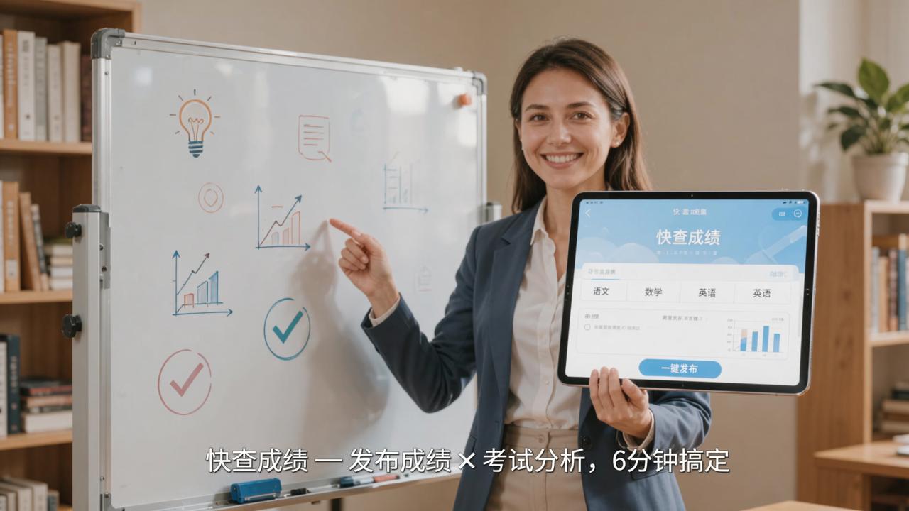 老师减负工具有哪些？「快查成绩」发布成绩+考试分析，减轻老师工作负担