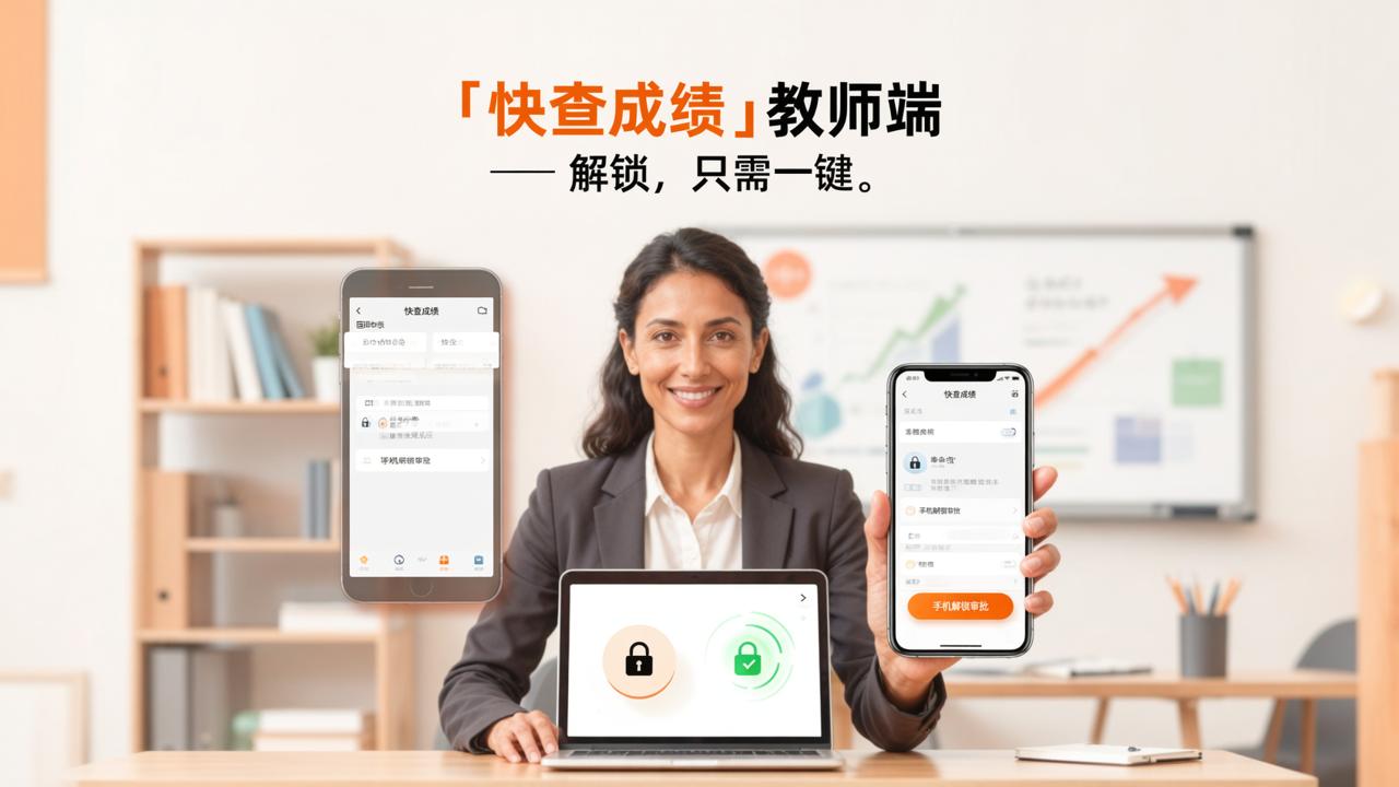查完成绩手机锁定怎么申请解锁？「快查成绩」教师端一键审批，解锁安全又省心