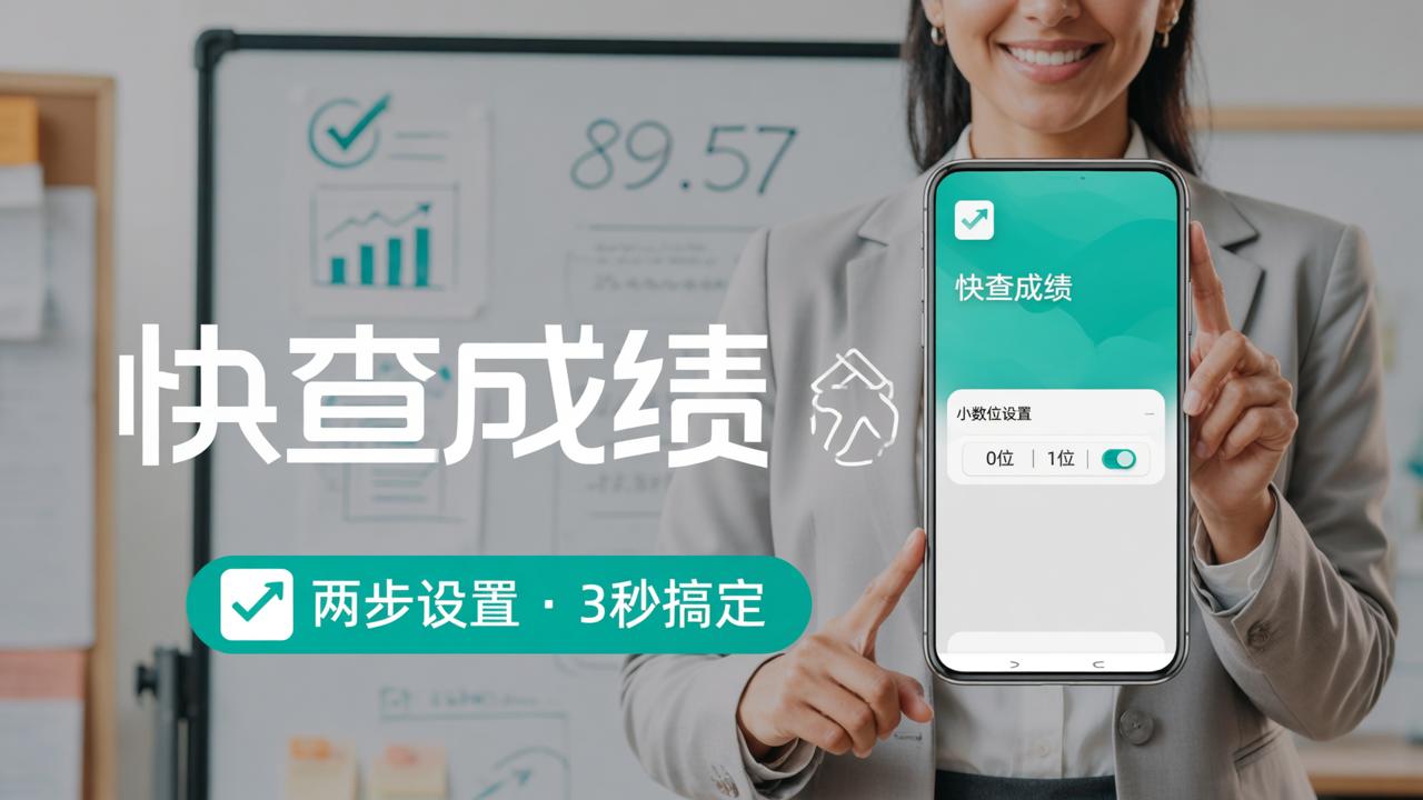 成绩单小数位怎么设置？「快查成绩」设置成绩小数位数，成绩显示更规范