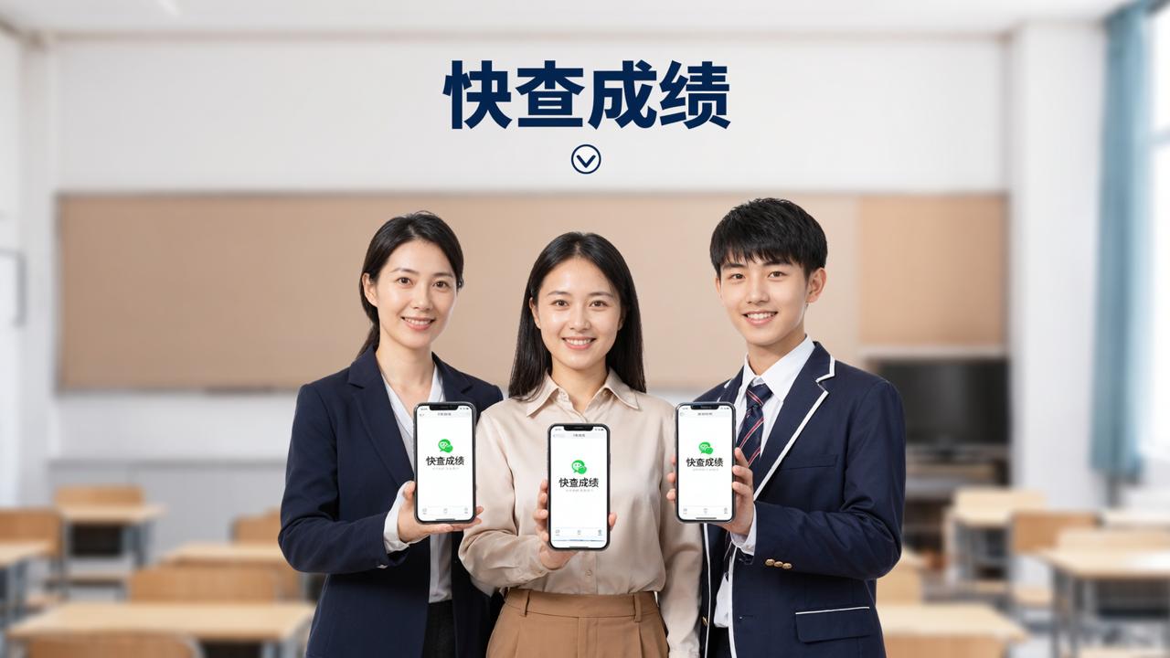 成绩查询怎么关注公众号？快查成绩关注服务号，查成绩通知自动推送
