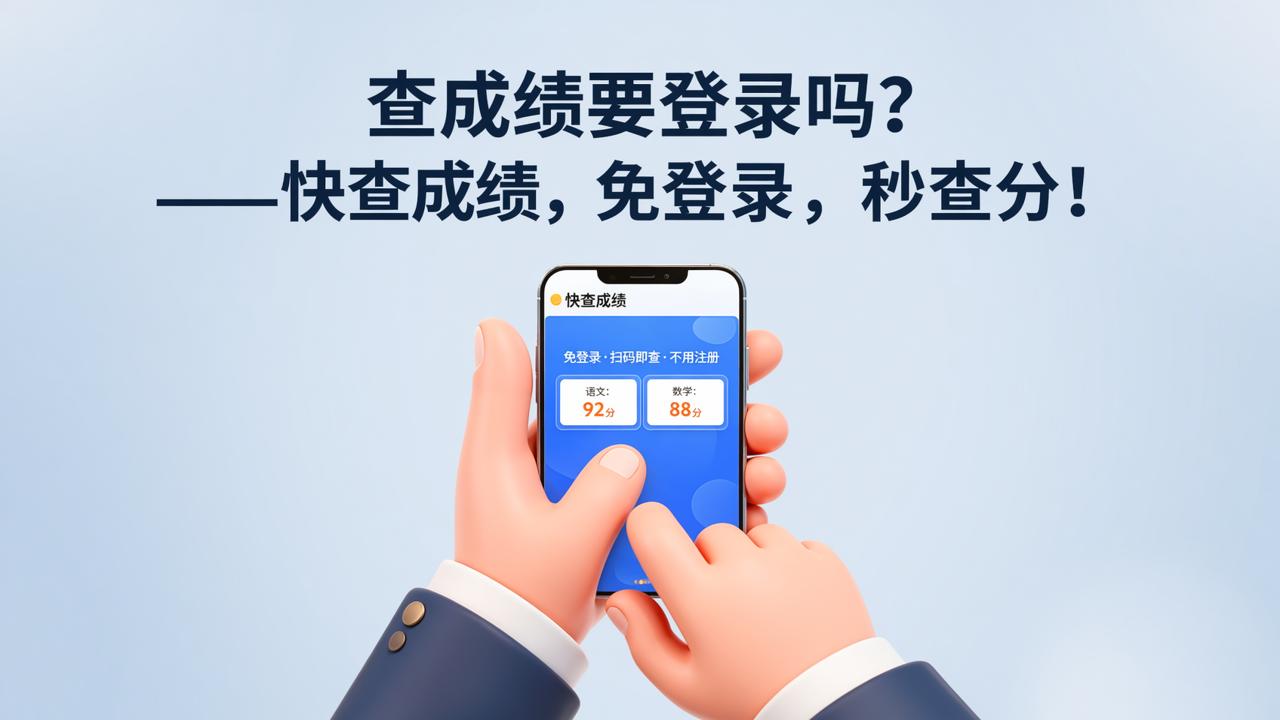 查成绩要登录吗？「快查成绩」免登录查询，扫码即查不用注册