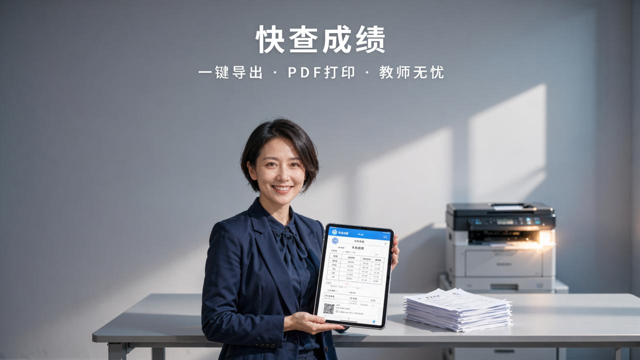 成绩单怎么打印？「快查成绩」一键导出打印成绩单，教师端生成PDF方便分发