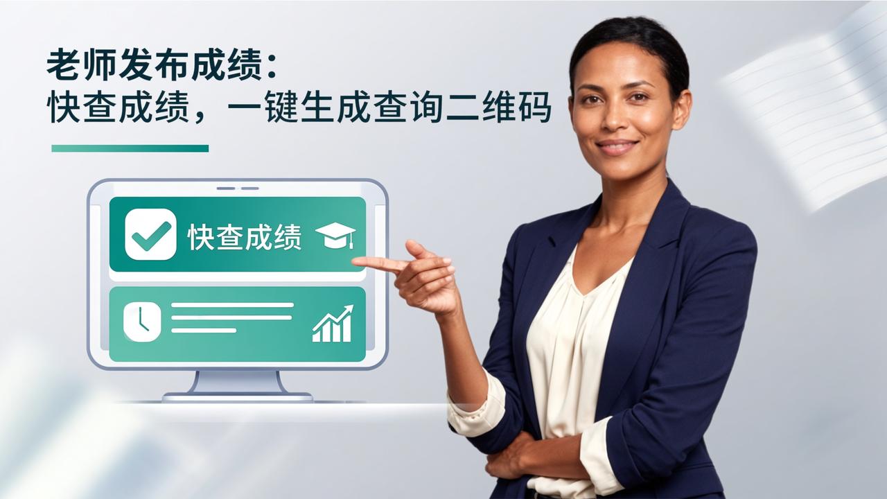 老师发布成绩：快查成绩，一键生成查询二维码