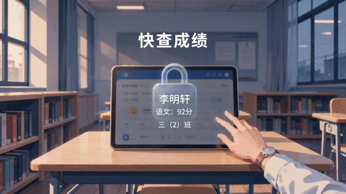 家长会散场，成绩还要挨个私发？快查成绩，家长扫码只看自己孩子那条，查完自动锁