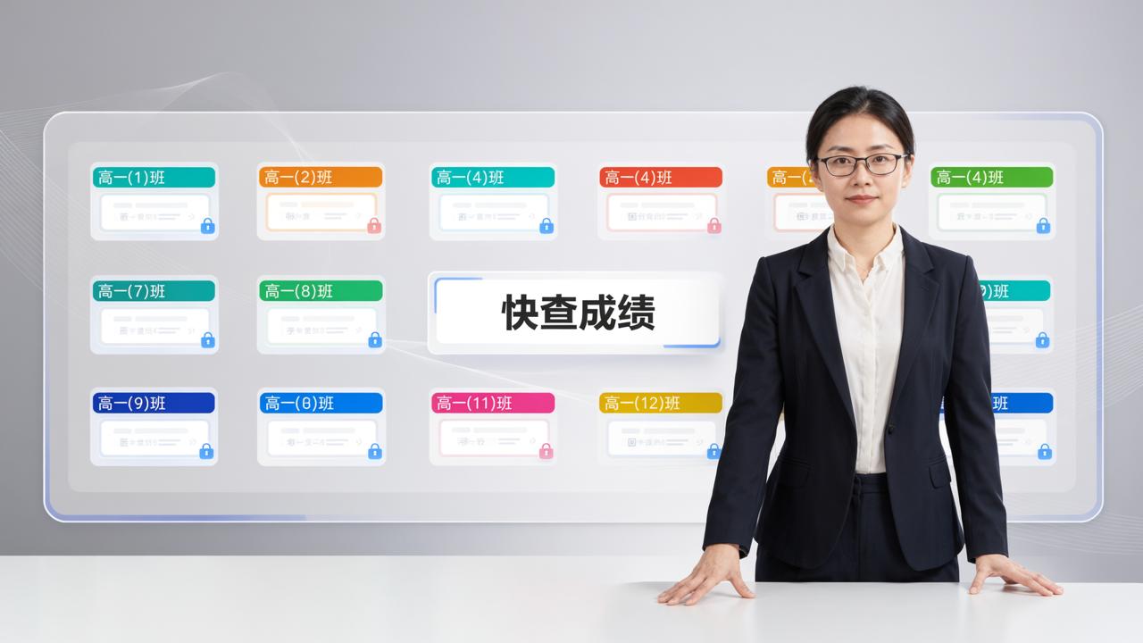 12个班的成绩要分开通知，教务主任一个人就干完了：快查成绩，一次导入按班发查询码，各查各的不串班